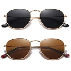 2 Pack-gold Gray+brown Lens