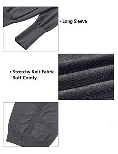 Merokeety Women's Open Front Casual Knit Cardigan Classic Long Sleeve Sweater Coat, Mustard, M #TOP5