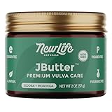 NewLife Naturals JButter Vulva Balm Butter - Menopause Support, Postpartum Essentials, Intimate Skin Care Feminine Dryness Itching Irritation - All Natural Vulva Moisturizer Women Estrogen Free - 2oz