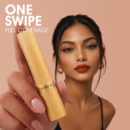 Image of Colors Queen Hold Up Full Day Non-Transfer Matte Lipstick | Long Lasting and Weightless Formula | Intense Color Pay Off | Waterproof Lipstick for Women (104 - Deep Maroon, 4g)