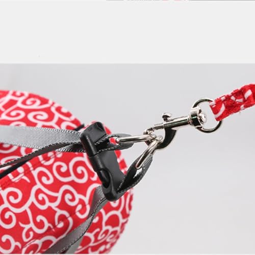Arnés de gato anti-escape ajustable chaleco cómodo con correa para pasear azul L 5