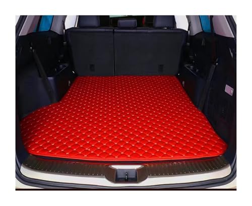 Tapis de coffre voiture imperméables anti-saleté Audi A6 4F tapis sur mesure rouge