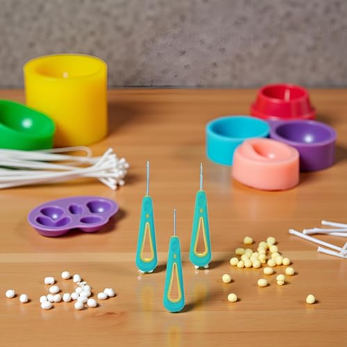 Image of 3 Pcs Blue Round Hole Cone Hand Drills Punch Needle Candles Wick Tools for DIY Silicone Mould Making Punch, Candle Making Molds, Candle Making, Molds