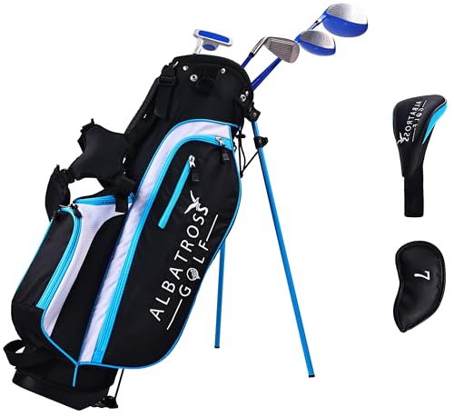 Elevon Junior Complete Golf Club Set, 7-Piece Set, Blue/Black