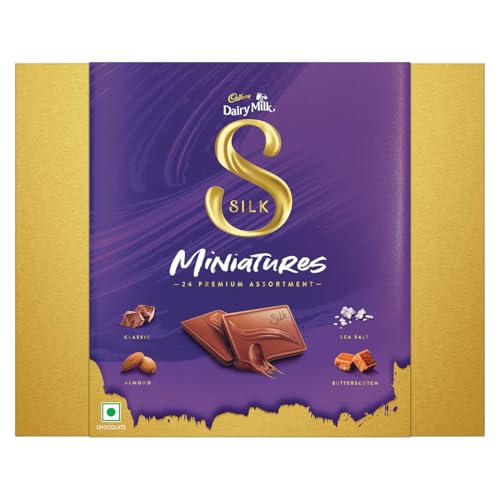 Image of Cadbury Dairy Milk Silk Miniatures Premium Assorted Chocolate Diwali Gift pack, 240 g