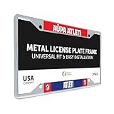Desert Cactus Atletico Madrid License Plate Frame Atleti de Madrid Spanish Football Soccer Car Tag Holder for Front or Back of Car Officially Licensed Metal (Frame - Design D)