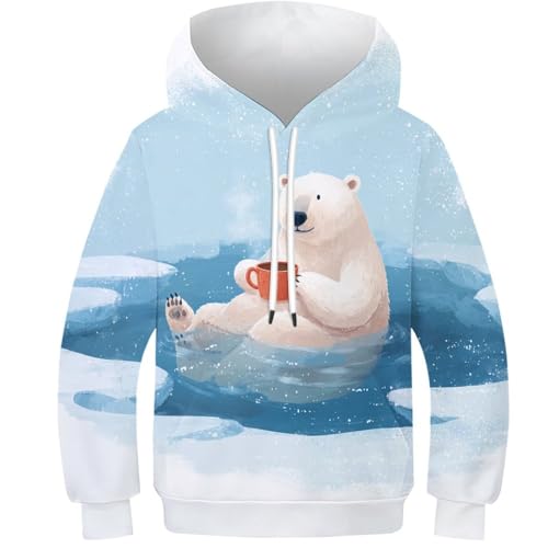 Sweat-shirt ours polaire ado facile à associer pour habiller rapidement votre enfant