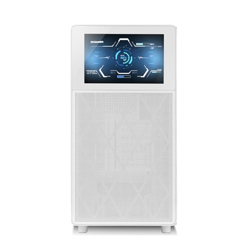 Caja PC Semitorre ATX Nox Hummer BIOS Blanca con Pantalla LCD de 8 Pulgadas 2