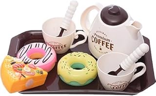 Next Store Kids Coffee and Tea Set with Cups, Jug and Desserts, Pretend Play Kitchen Toy, Develops Social Skills and Imagination, Ideal Gift for Toddlers 3 Years Old