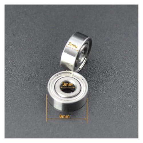 Roulement MR83 ZZ : finies les vibrations mécaniques grâce à ce pack de 10 micro-roulements - 6