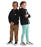 The North Face Kids' Glacier Full Zip Hooded Jacket, TNF Black, 7 | Lightweight Fleece Hoodie for Boys & Girls, Zip Hand Pockets