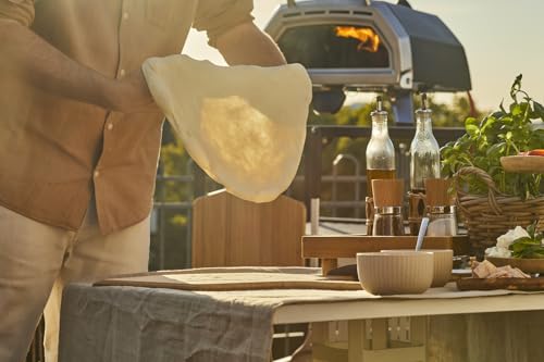 Ooni Pizzaschieber Holz (40 cm) aus Bambus – Hochwertiger Ooni Pizzaschieber & Servierbrett – Pizzabrett & Pizzaschaufel für Pizzaöfen – Pizzaofen Zubehör