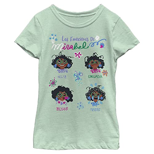 Image of Disney Girls Pixar Encanto Emotions of Mirabel Doodles Girls Heather T-Shirt