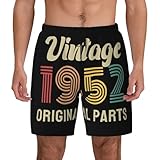 Pantalones Cortos Piezas Originales De Época De 1952 Swim Trunks Cómodo Bañador Hombre Ajustable Shorts De Baño para Natación Viajes Piscina 3XL
