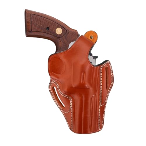 Kimber K6S DASA Leather Belt Holster 3/4 inch Barrel Brown
