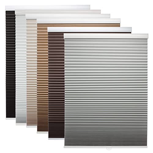 Myshade Cellular Shades, Blackout Blinds, Window Blinds Cordless,  Blinds For Windows, Window Shades, Honeycomb Shades For Indoor Windows (Grey, 33" W X 72" H) #TOP13