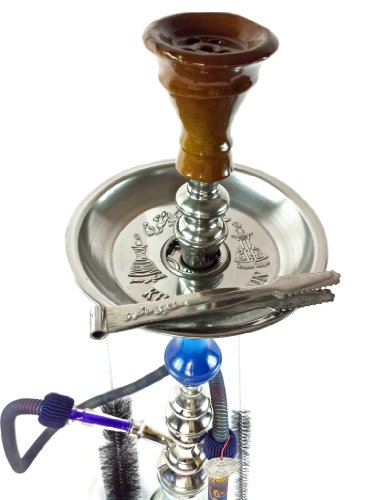 100% Authentic Km Hookah 36" Shisha Khalil Maamoon Hookah Kahramana Single Pear (Colors May Vary) #TOP3