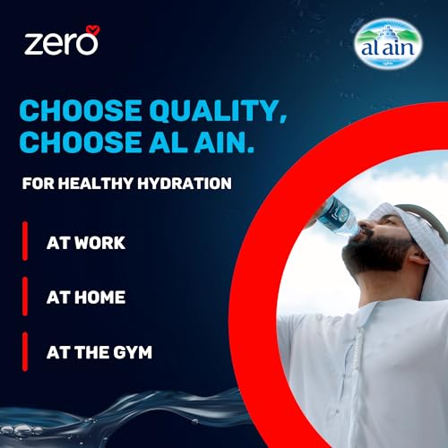 Al Ain Zero, 200ml Sodium-Free, Pure Refreshing Water, Pack of 12, pH Neutral Bottled Water
