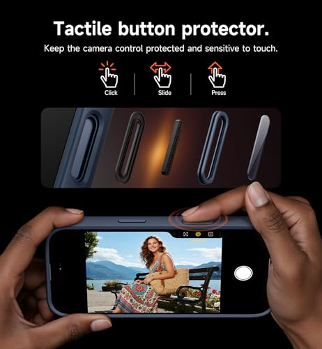 Coque magnétique iPhone 17 Pro Max SURITCH bleu foncé avec support - 6