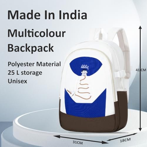 Image of Tinytot 30 Litre Japanese Korean Style School Bag Water-Resistant Laptop & Travel Backpack - Unisex Large 18 Inches Multipurpose Student Backpack for Boys & Girls, Men & Women