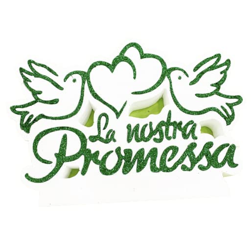 Generico SCRITTA LA NOSTRA PROMESSA in POLISTIROLO 38 x 27 cm SCULTURA