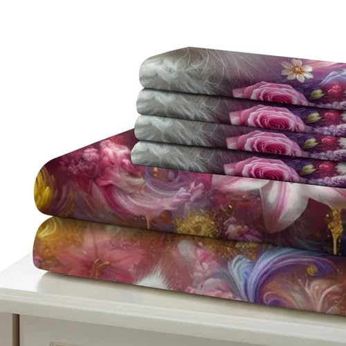 Linge de lit chat adorable cadeau d'anniversaire parure couette 260x220 2 taies - 6