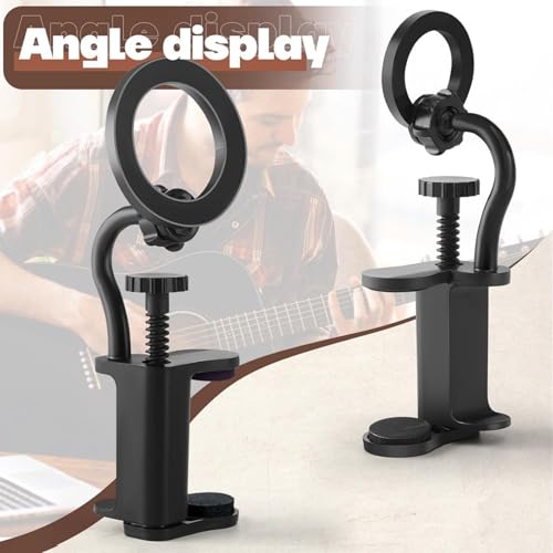 Support de guitare réglable avec support de téléphone portable pour partitions - 5
