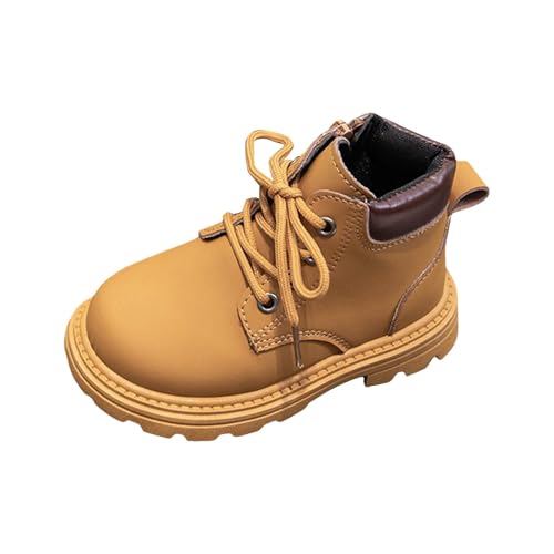 Girls Ankle Boots Side Zipper Combat Boots Non Slip Western Boots Comfort Short Boots for Toddler Little Kid Big Kid