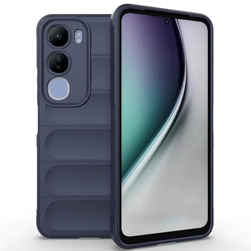Image of amazon basics Back Case Cover for Vivo Y29 5G | Compatible for Vivo Y29 5G Back Case Cover | Liquid Silicon Magic with Camera Protection | Sapphire