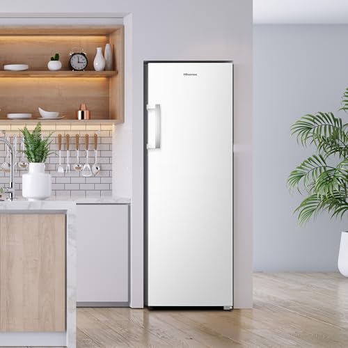 Hisense FV298N4AWE Gefrierschrank, 240 Liter Fassungsvermögen, Total NoFrost, Multi AirFlow, FastFreeze Funktion, Türanschlag wechselbar, LED Beleuchtung, weiß