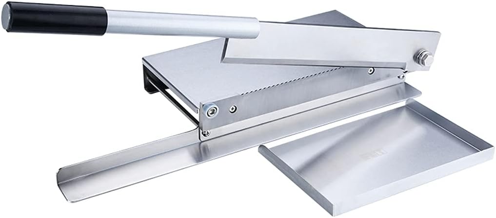 16 Inch Bone Cutter Meat Cutting Machine Stainless Steel Slicer Household Commercial Ribs Steak Lamb Chops Guillotine