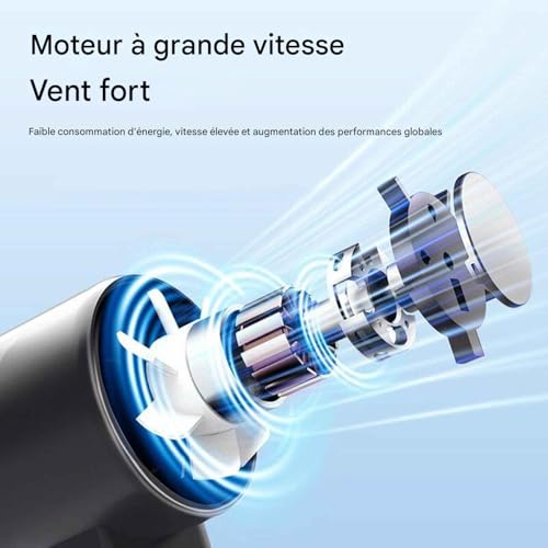 Ventilateur portatif de précision 100 vitesses et design pliable - 8