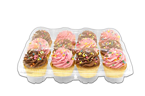 Inno-Pak IP412 12 count Cupcake Container, 12.38" x 10" x 3.7" (Pack of 100)