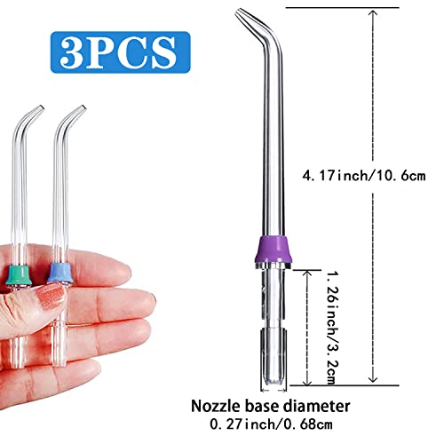 Replacement Heads for Waterpik,Water Flossers Other Brand Oral Replacement Tips for Water Pik Water Flosser(3 Classic Jet Tips) - Thumbnail 2