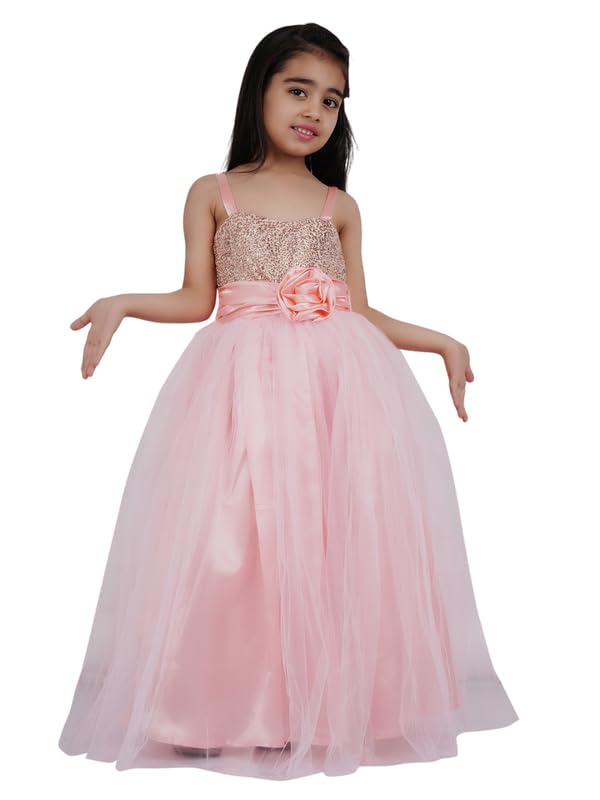 Image of Girl's Synthetic A-Line Maxi Dress