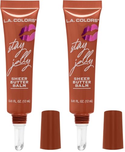 L.A. COLORS Stay Jelly Sheer Butter Balm, Adore You CLG462 (Pack of 2)