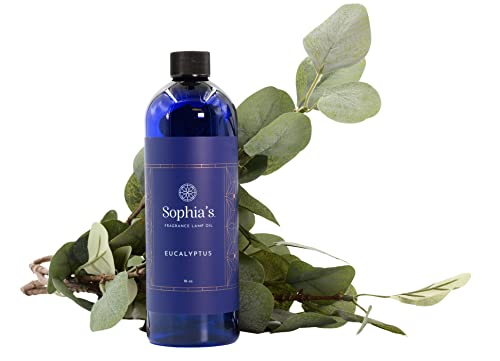 Sophia's Eucalyptus Fragrance Oil Refills for Redolere Lamps, Effusion Lamp Oil, Scented Catalytic Oil, 16 Fluid Ounces Made in USA