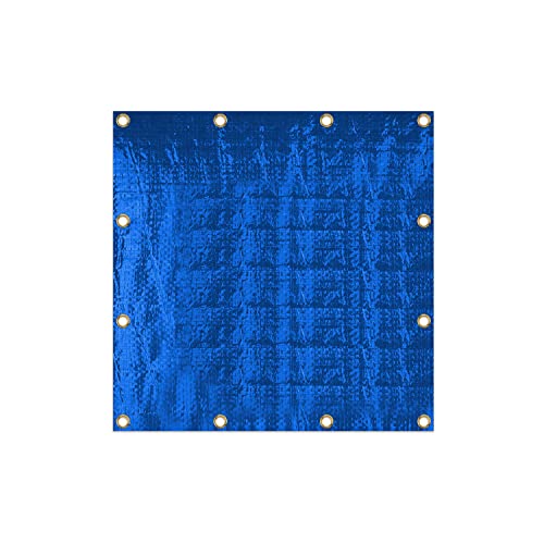 Covers & All Lona de polietileno en varios tamaños con bordes reforzados y ojales - 100% impermeable lona resistente a los rayos UV - perfecta para patio, camping, piscina, dosel. (12 x 15 pies, azul) Cover