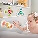 ALASOU 3PCS Suction Cup Spinner Toys for 1 Year Old Boy Girl|Spinning Top 12 18 Months|1 2 Year Old Boy Birthday Gift|Baby Bath Toy for Kids Ages 1-3|Sensory Airplane Travel Toy for Infant Toddlers