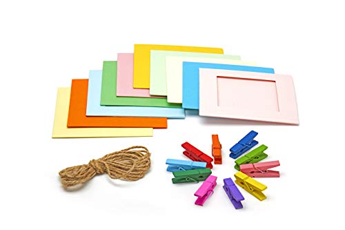 Image of Fujifilm instax Square Instant Film + Hanging Photo Frames for Square Film Assorted Colors - Deluxe Accessory Bundle (20 Exposures)