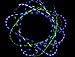 GloFX Exclusive Trans Morph 6-Led Orbit - Lights Spinning Lightshow Orbital Toy Rave Light