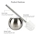 JAGURDS Toilet Brush and Holder, 2 Pack Stainless Steel Toilet Brush and Holder Set for Bathroom, Toilet Bowl Brush Modern Toilet Scrubber Brush