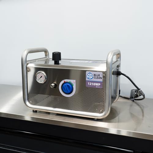 AR Blue Clean 1210 WP Pressure Washer Stainless Steel Wall Mount | 2.2 GPM 1350 PSI | The Clean Garage thumbnail 3