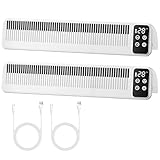 Heizkörper Ventilator Lüfter, Heizungsventilator für Wärmeverteilung verbessern Energie sparen, Heizungslüfter 2 Modi (2 Stück, Weiß)
