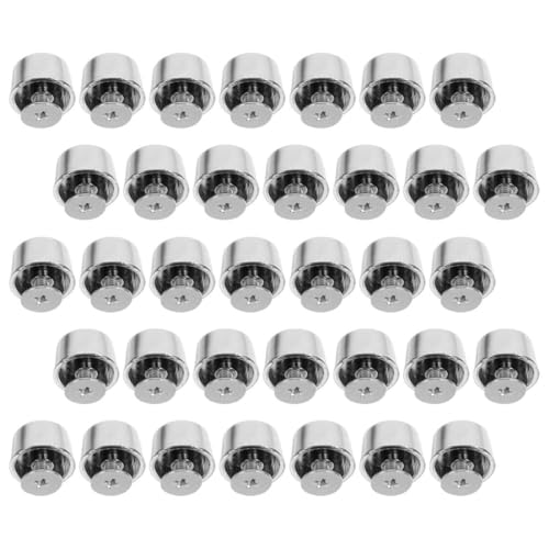 Homoyoyo 50pcs Metal Purse Feet Studs with Screw-Back Flathead Rivets