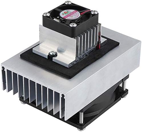 HSEAMALL DC 12V Thermoelectric Peltier Refrigeration Semiconductor Cooling System Kit Cooler Fan,Conduction Module TEC1-12706 peltier cooler kit