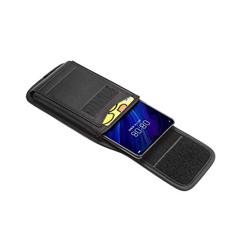 Housse de ceinture en cuir noir pour Tecno Mobile Phantom 9 finition haut de gamme - 6