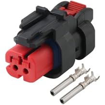 2 pin Male Female Black Receptacle Waterproof AMPSEAL 16 Series Connector auto 776427-1 776428-1 - Color Name and Female