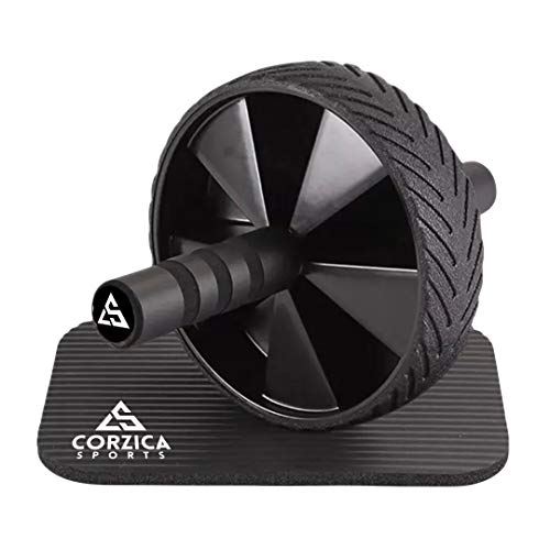 Fitness ab Roller for Abs workout and Mat, Ab roller wheel exercise equipment for core workout plus