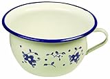 Diamétre : 22 cm IBILI 919322 - Orinal de acero esmaltado vitrificado 22 cm Sena